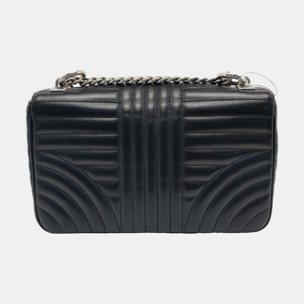 Diagramme Medium Quilted Calfskin Black
