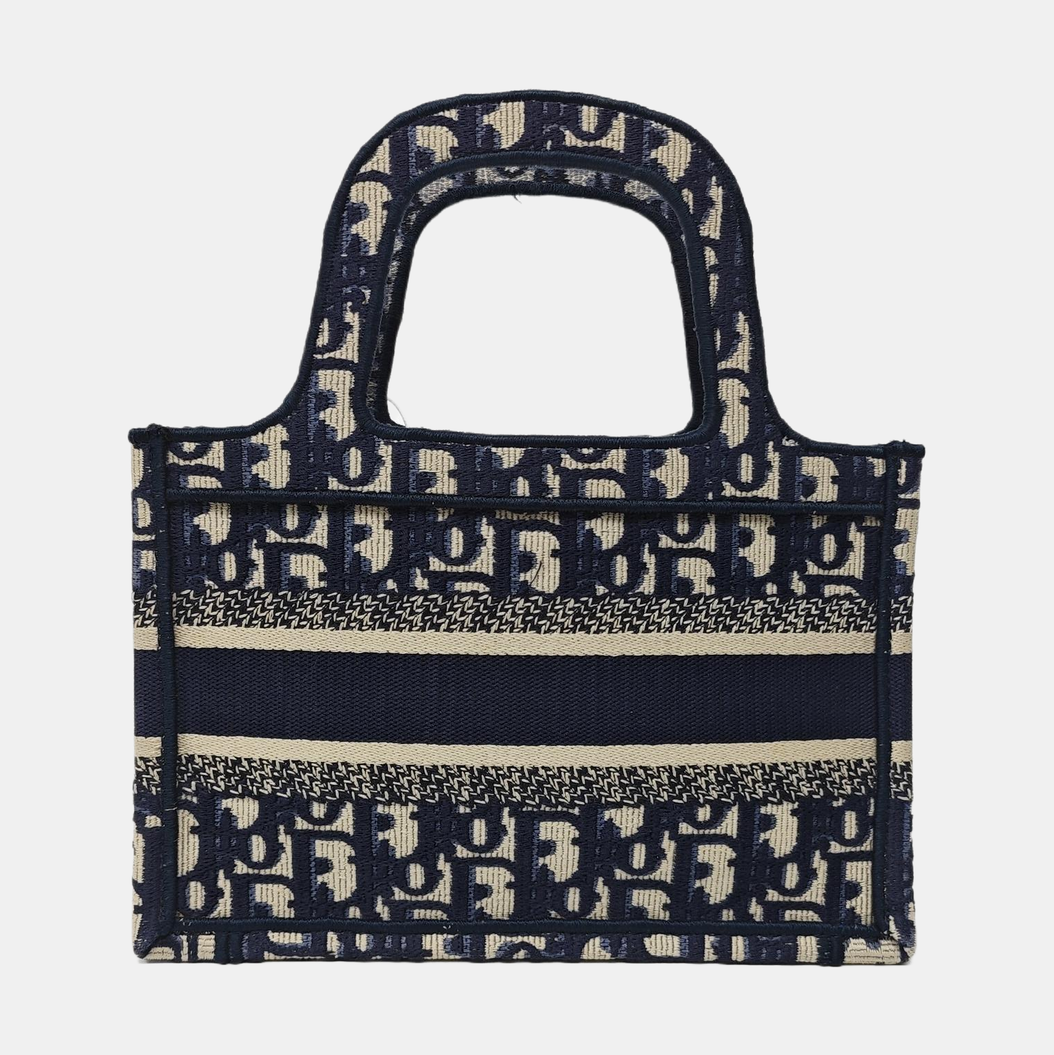 Authenticated pre-owned  Book Tote Mini Oblique Canvas Blue - Tote Bag at Looply