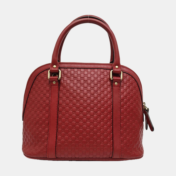 Microguccissima Monogram Calfskin Red