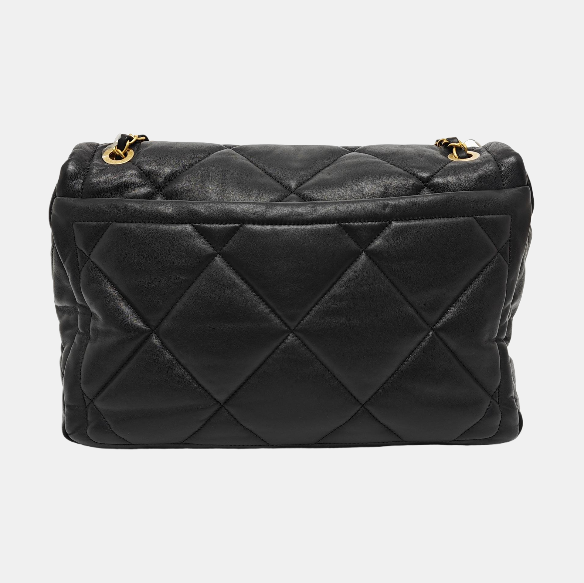 Quilted Lambskin Black