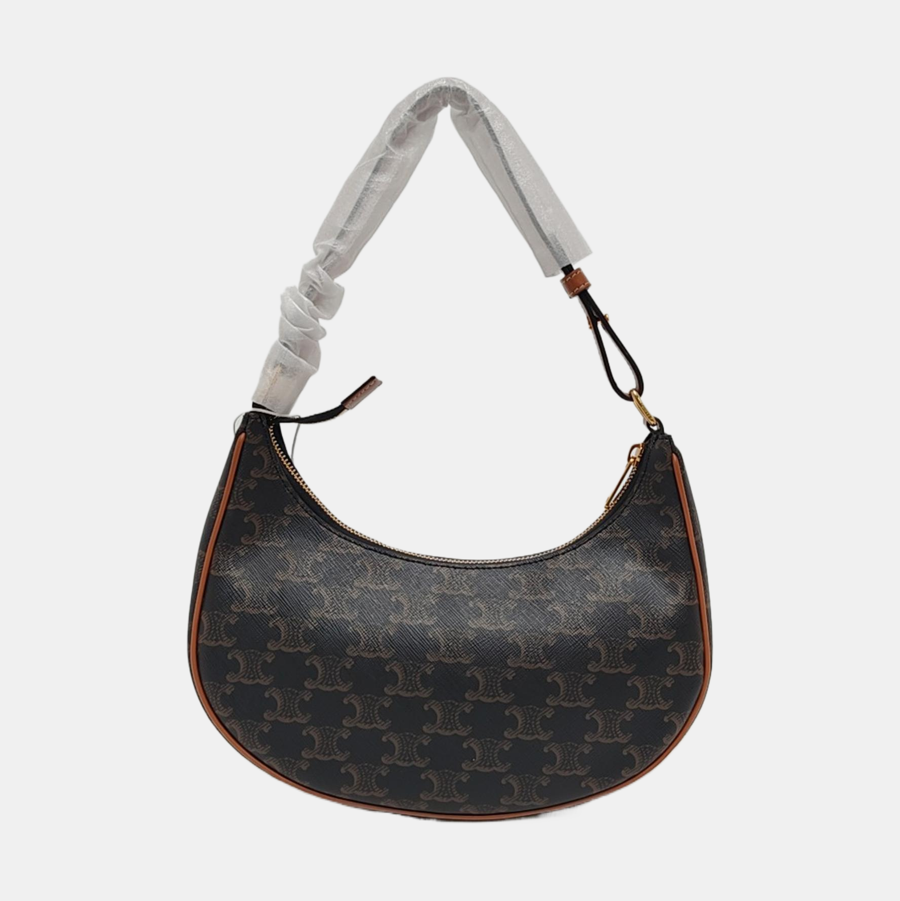 Authenticated pre-owned  AVA Coated Canvas Brown - Top Handle Bag at Looply