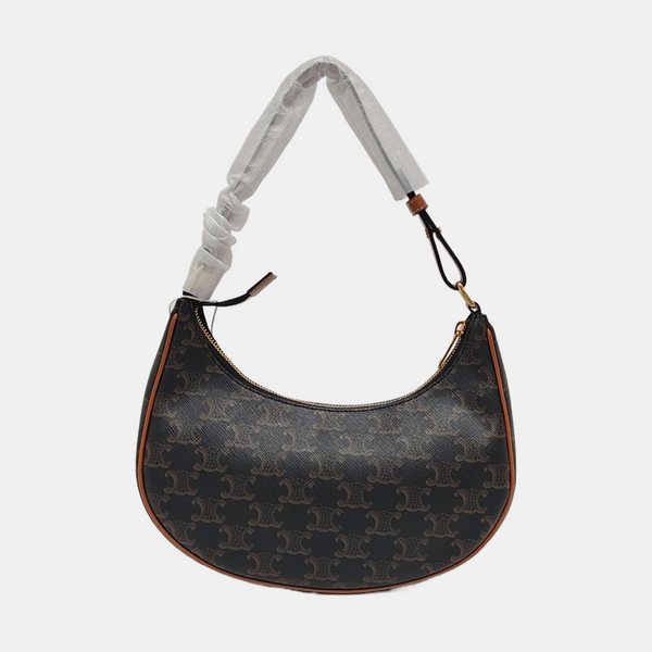 Authenticated pre-owned  AVA Coated Canvas Brown - Top Handle Bag at Looply