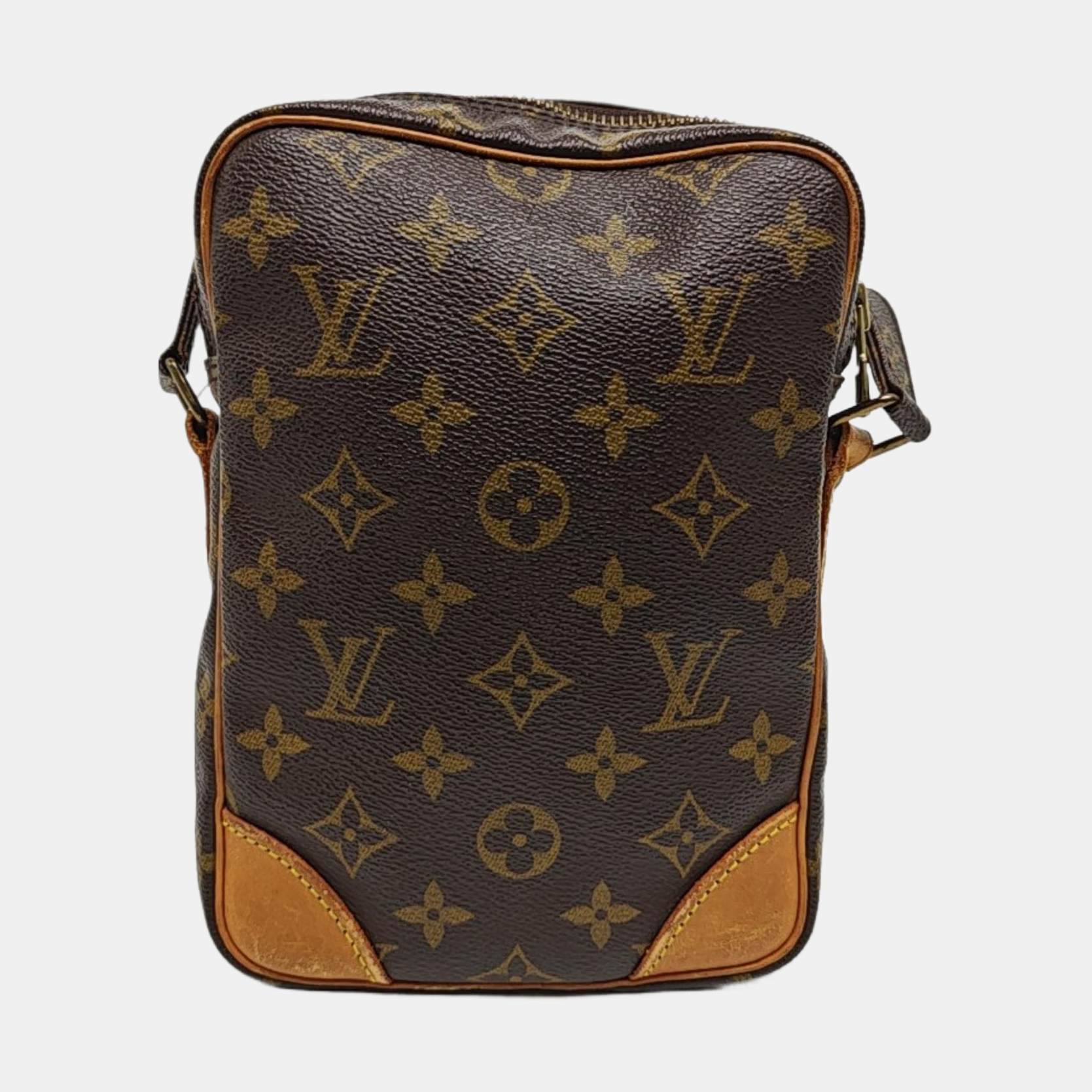 AMAZON Monogram Coated Canvas Brown