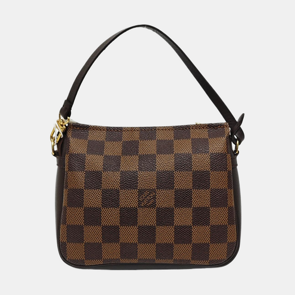 TROUSSE MAKE UP Damier Ebene Coated Canvas Brown