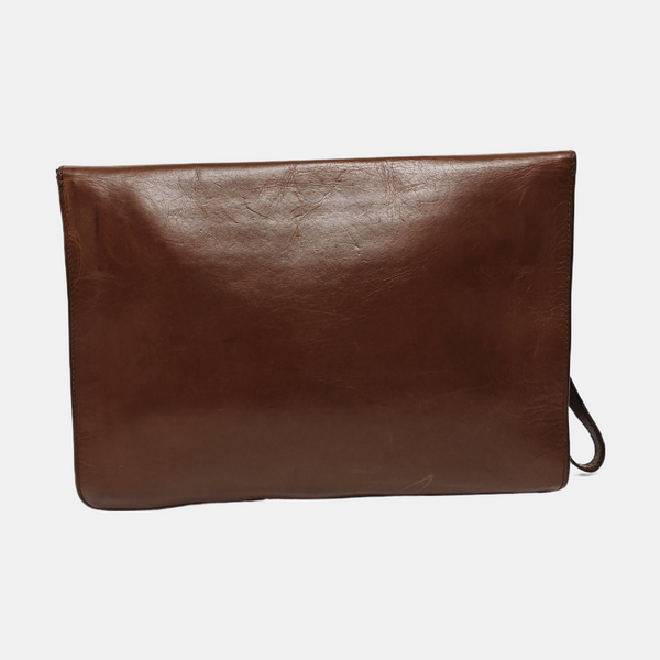 Calfskin Clutch Brown