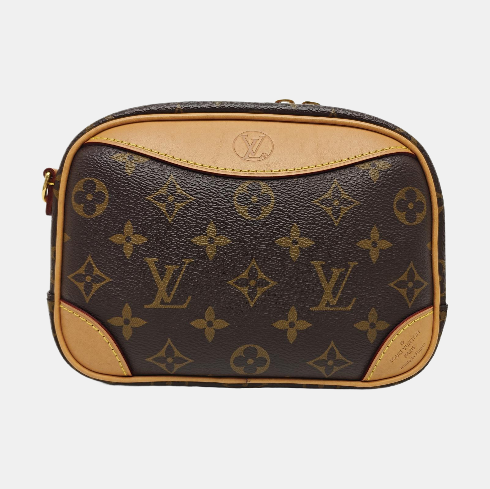 DEAUVILLE Mini Monogram Coated Canvas Brown