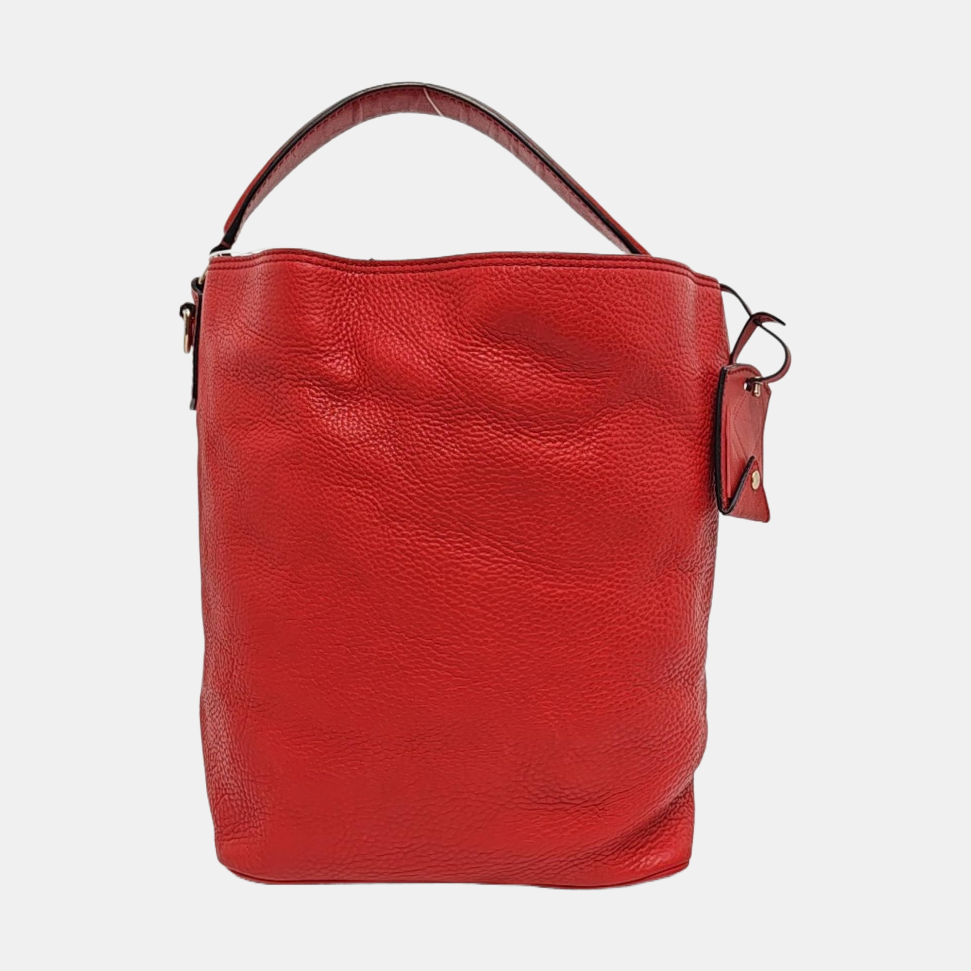 Calfskin Bucket Bag Red