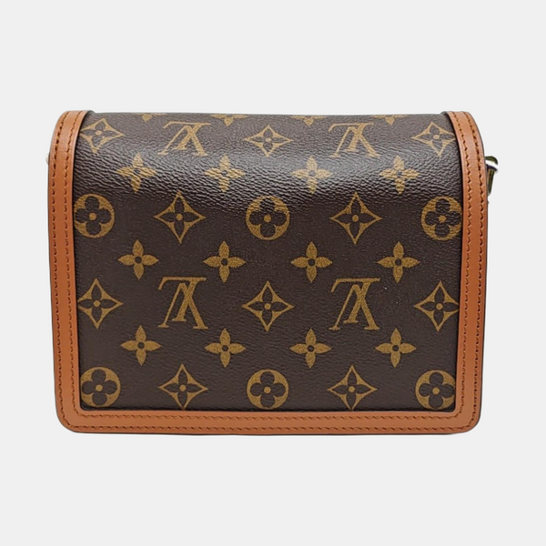 DAUPHINE Mini Monogram Coated Canvas Brown