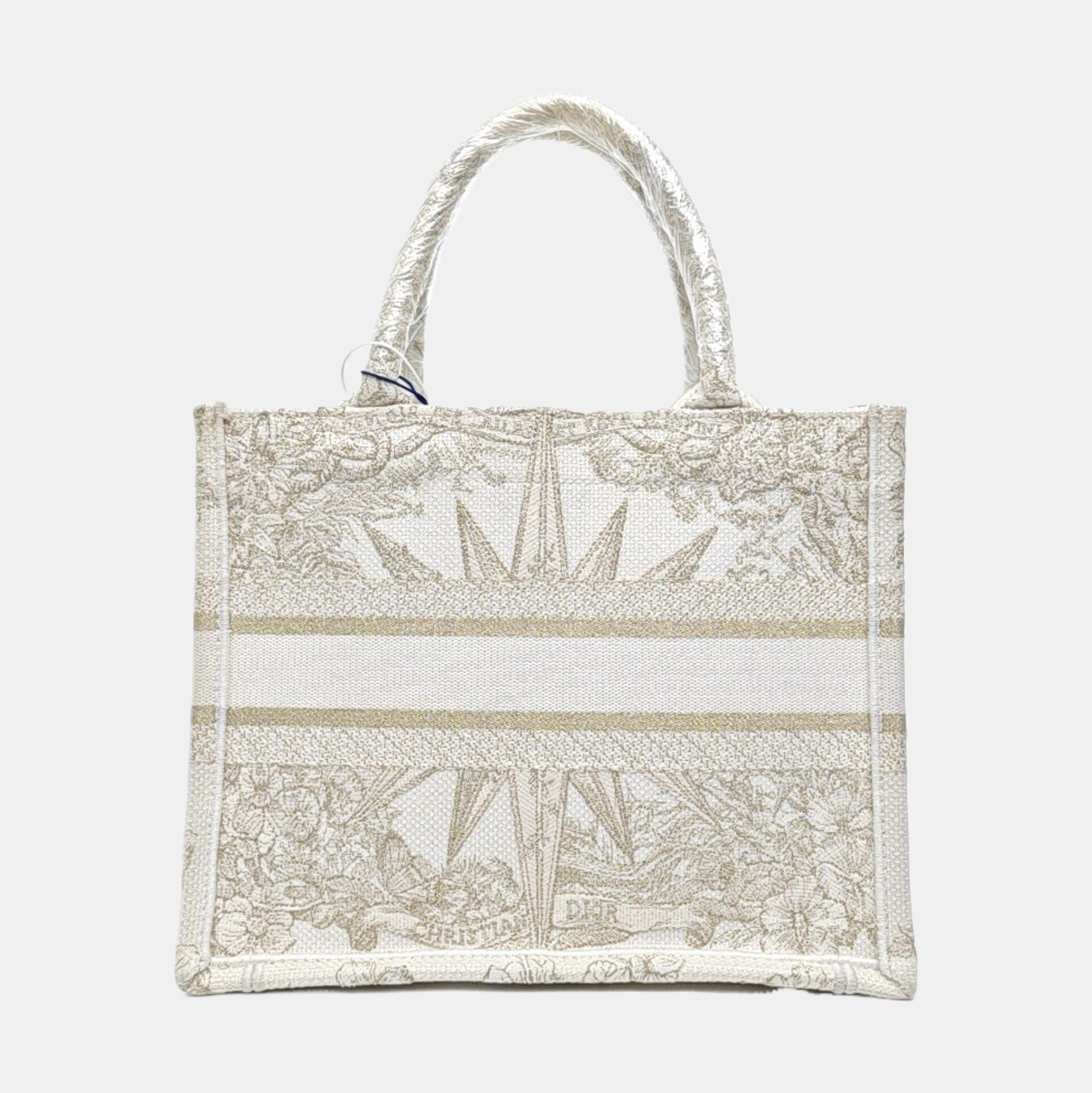 Book Tote Small Canvas White
