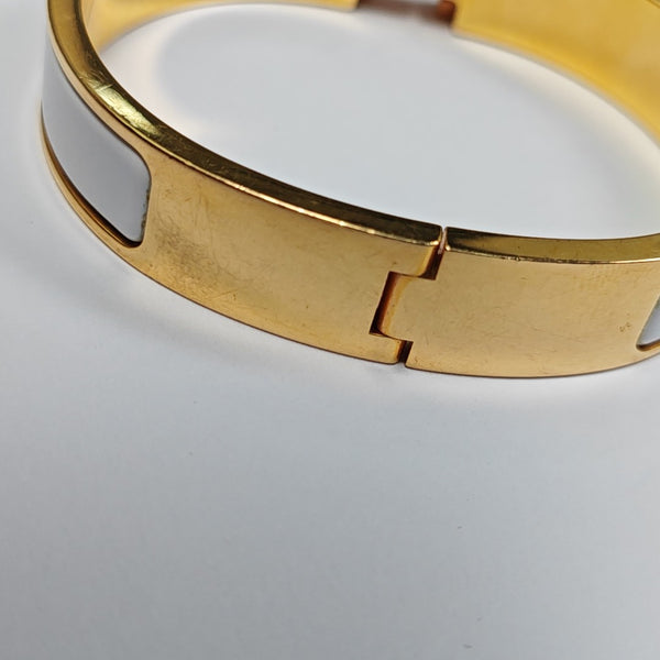 Clic H Metal Gold Bangle