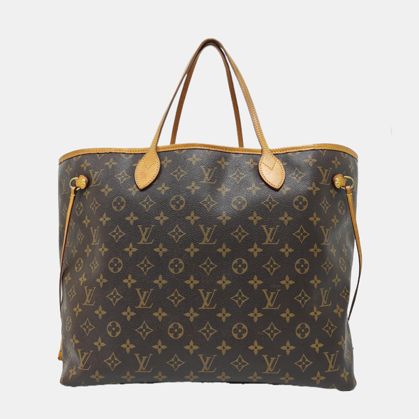 NEVERFULL GM Monogram Coated Canvas Brown