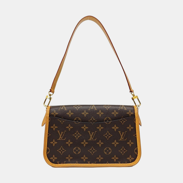 DIANE Monogram Coated Canvas Brown
