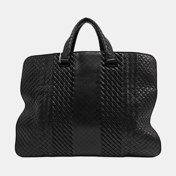 Calfskin Top Handle Bag Black