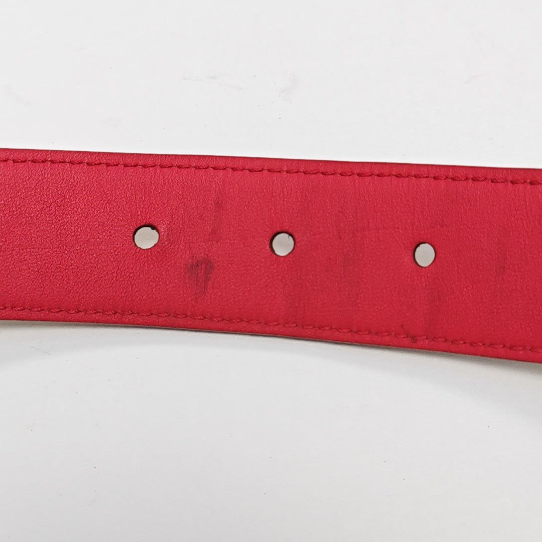 Coated Canvas Belt White