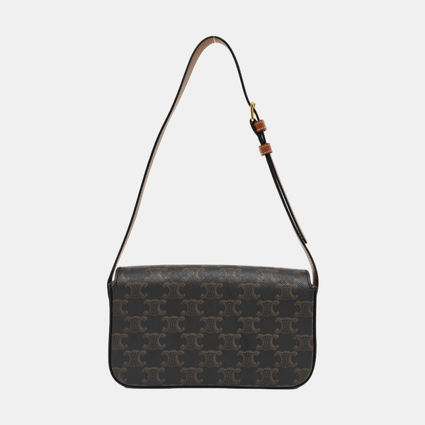 TRIOMPHE Small Coated Canvas Brown