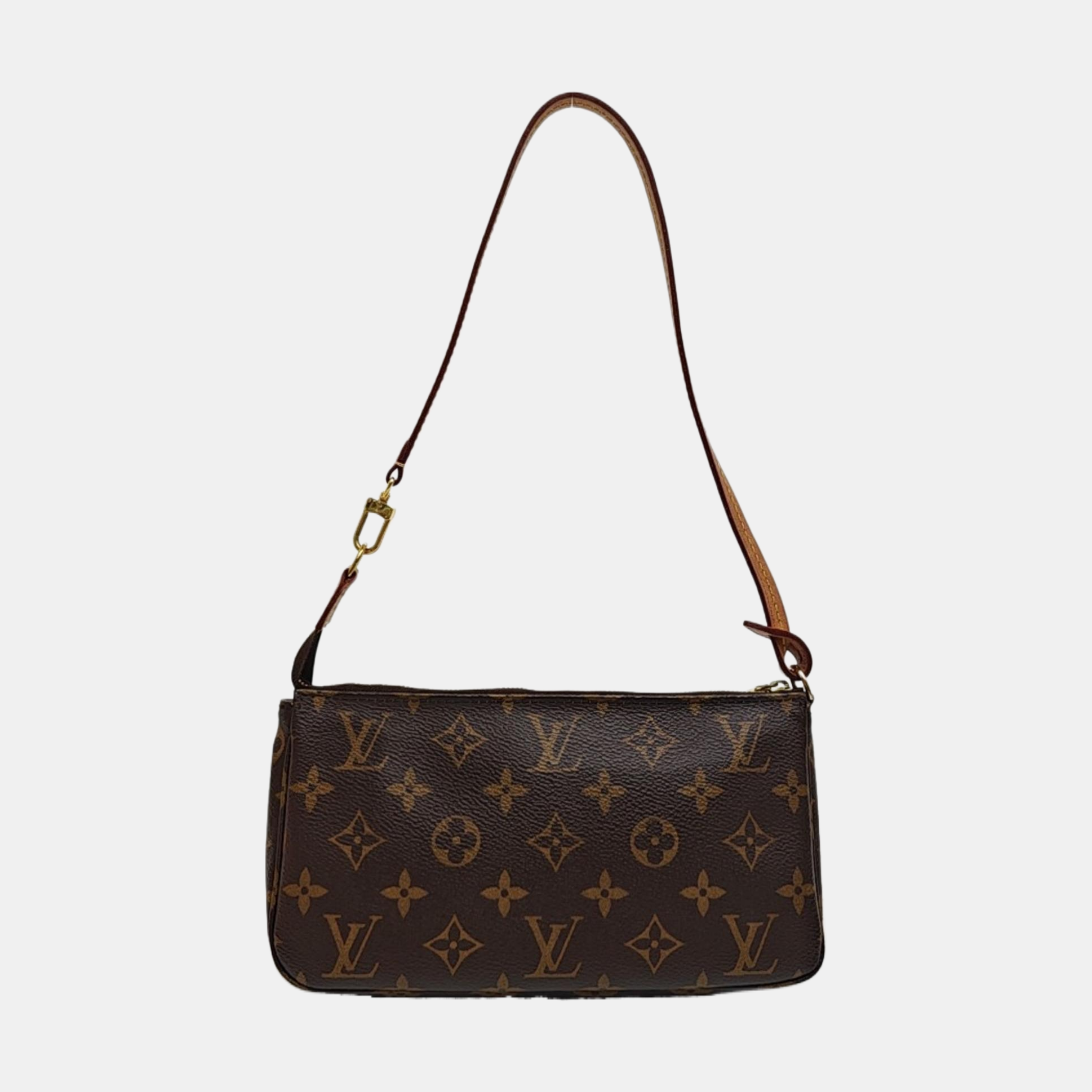 ACCESSOIRES GM Monogram Coated Canvas Brown