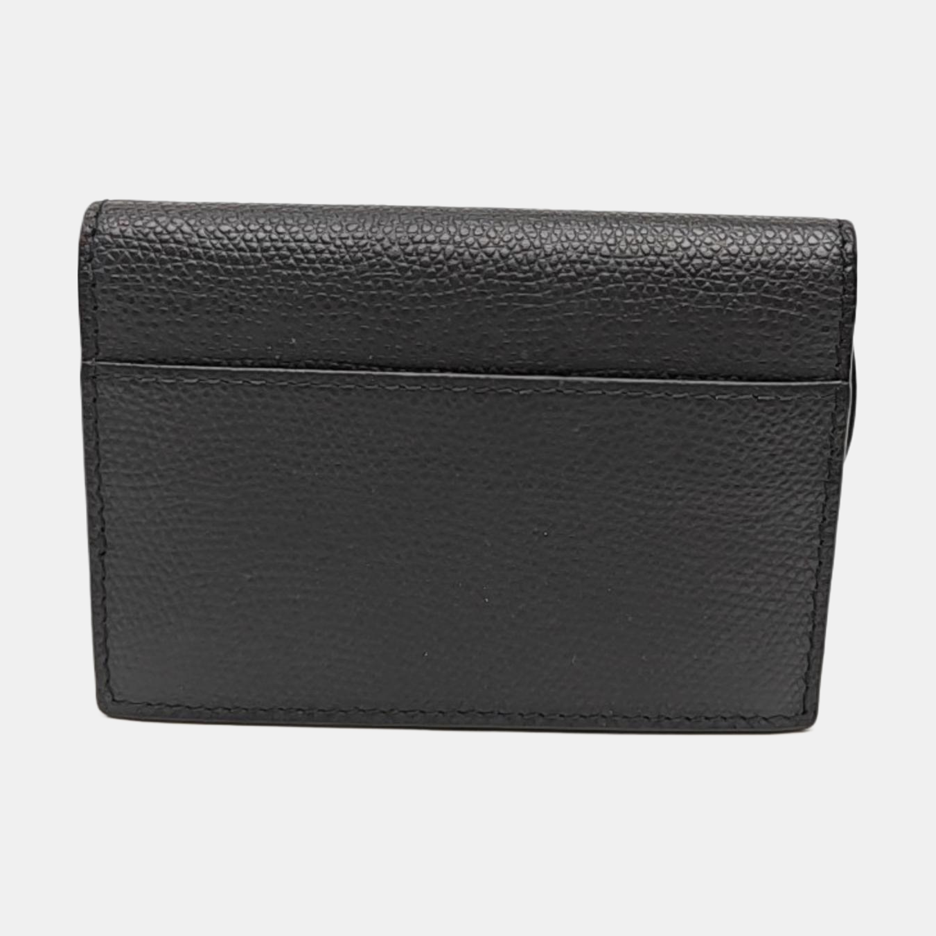 Saddle Mini Calfskin Black Card Holder