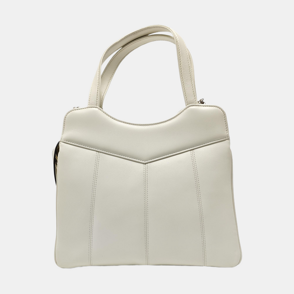 Calfskin Shoulder Bag White