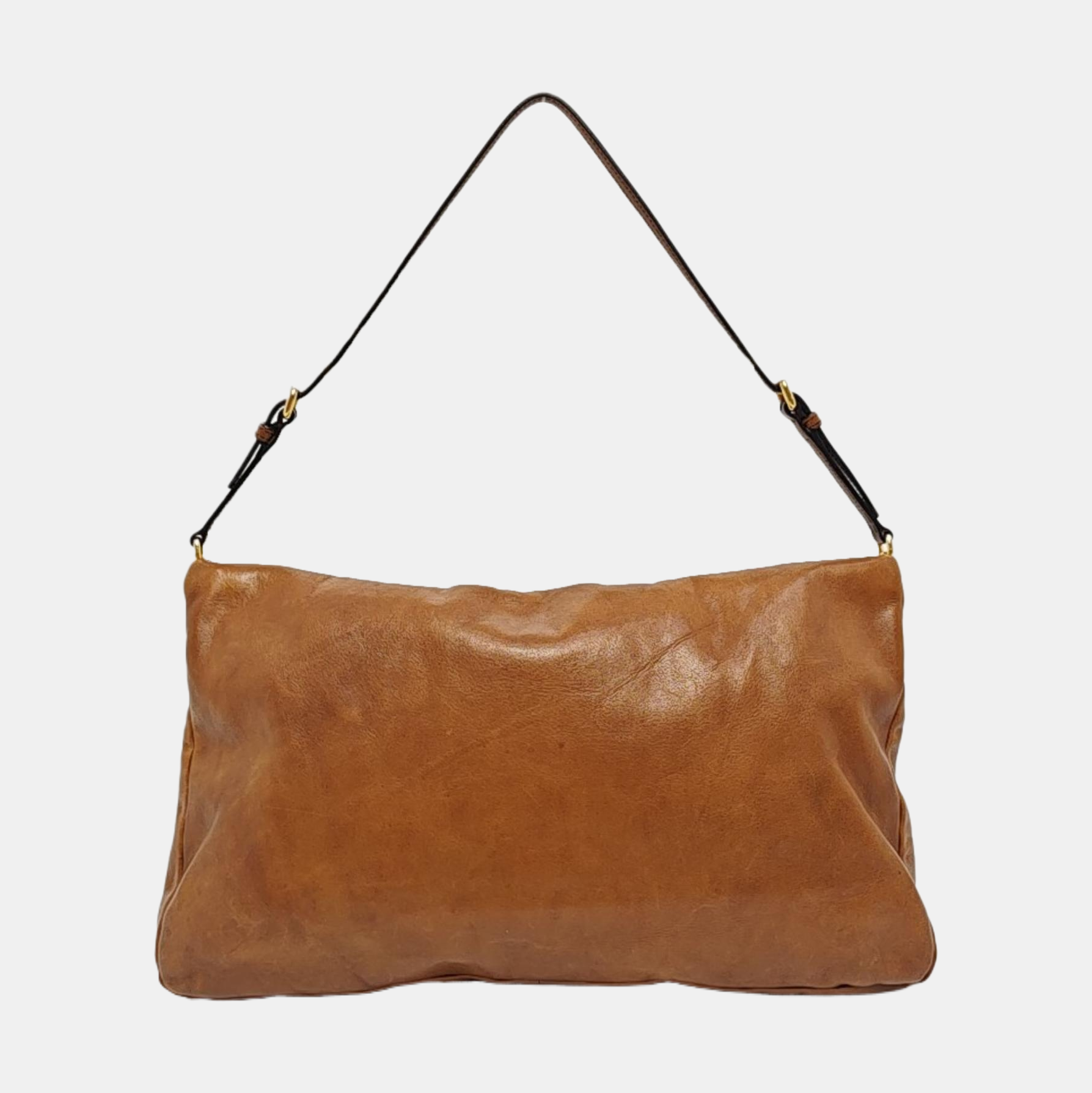 Calfskin Shoulder Bag Brown