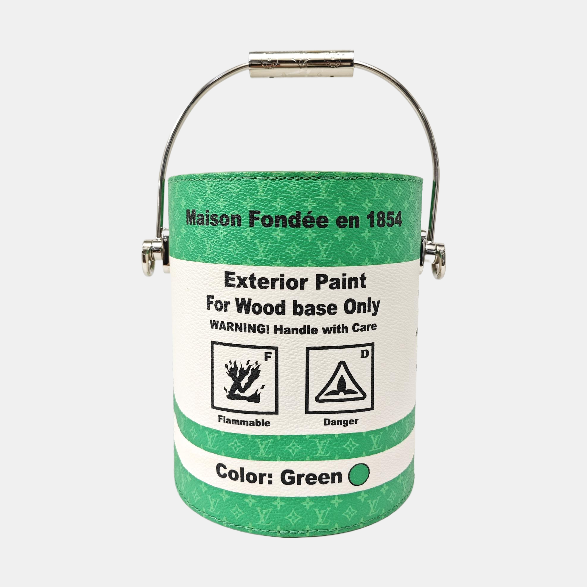 PAINT CAN Monogram Coated Canvas Green