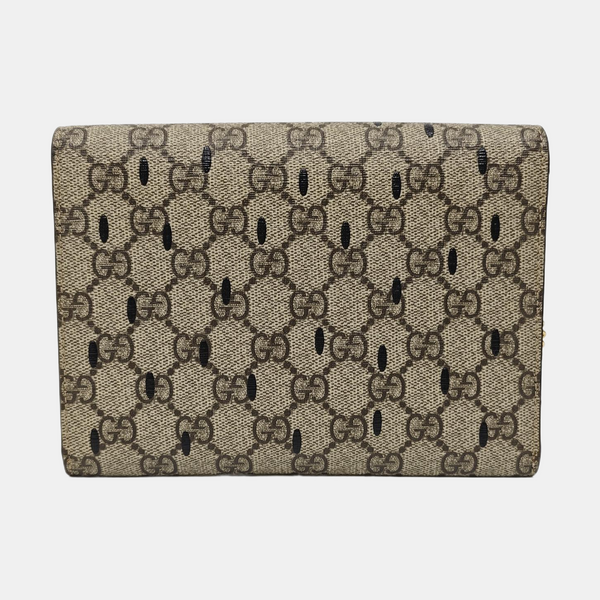 GG Supreme Mini Monogram Coated Canvas Beige