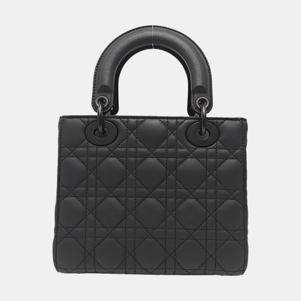 Lady Dior Small Cannage Calfskin Black