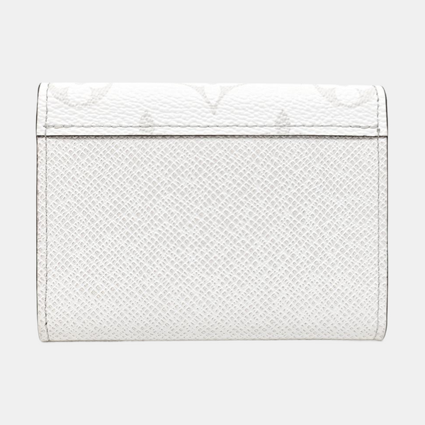 Monogram Coated Canvas Card Holder White