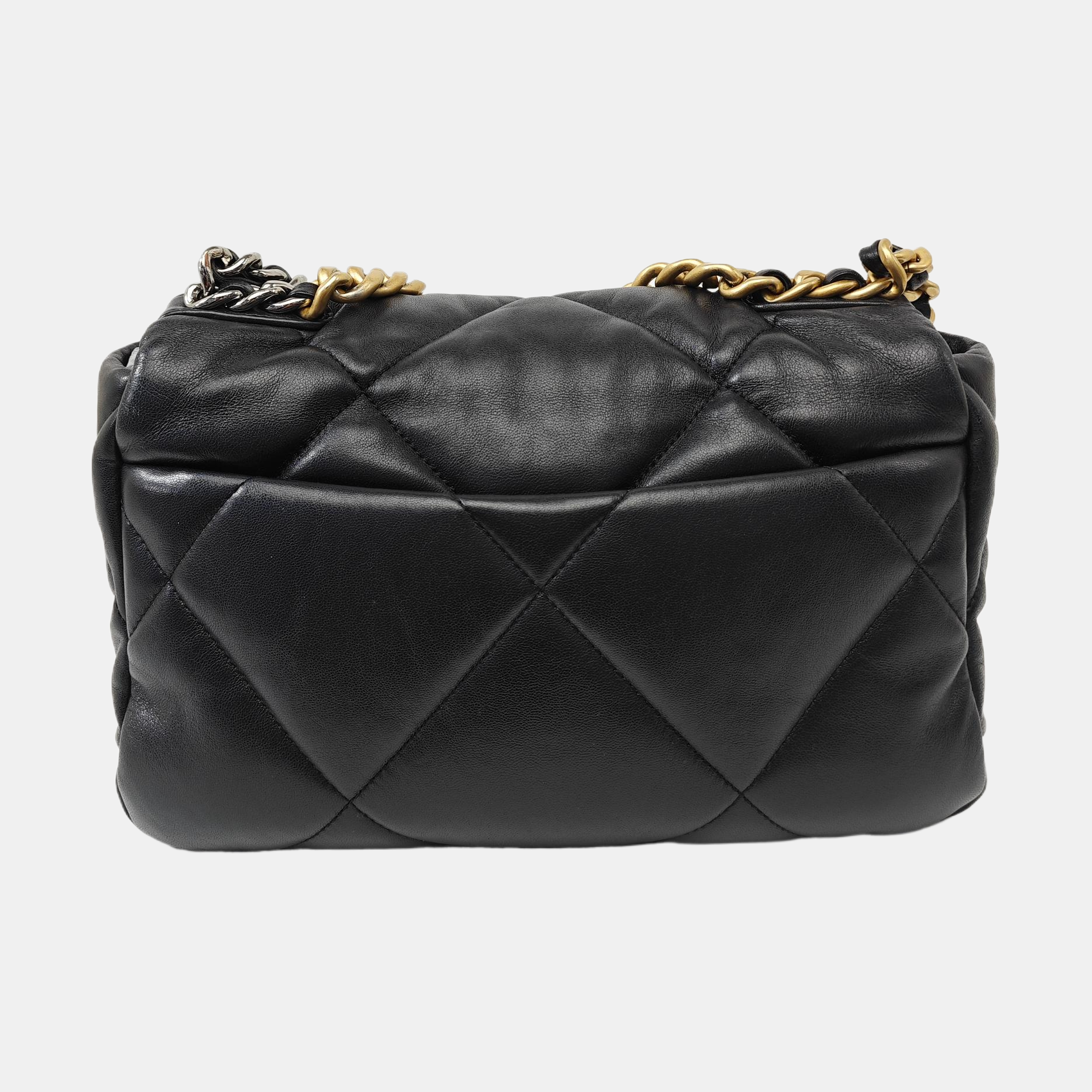 CHANEL 19 Small Quilted Lambskin Black