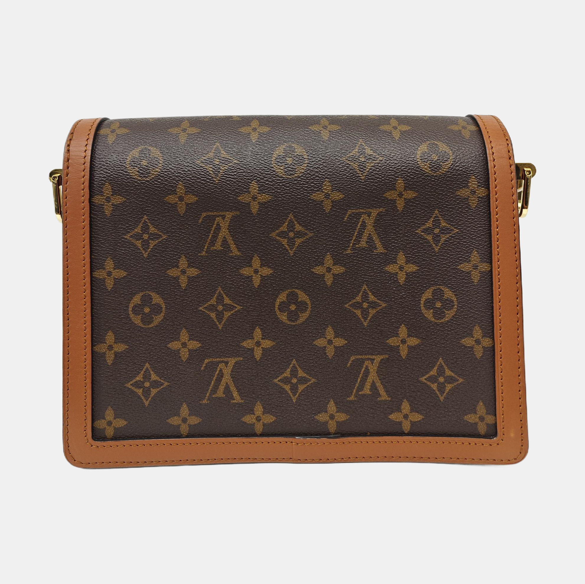 DAUPHINE MM Monogram Coated Canvas Brown