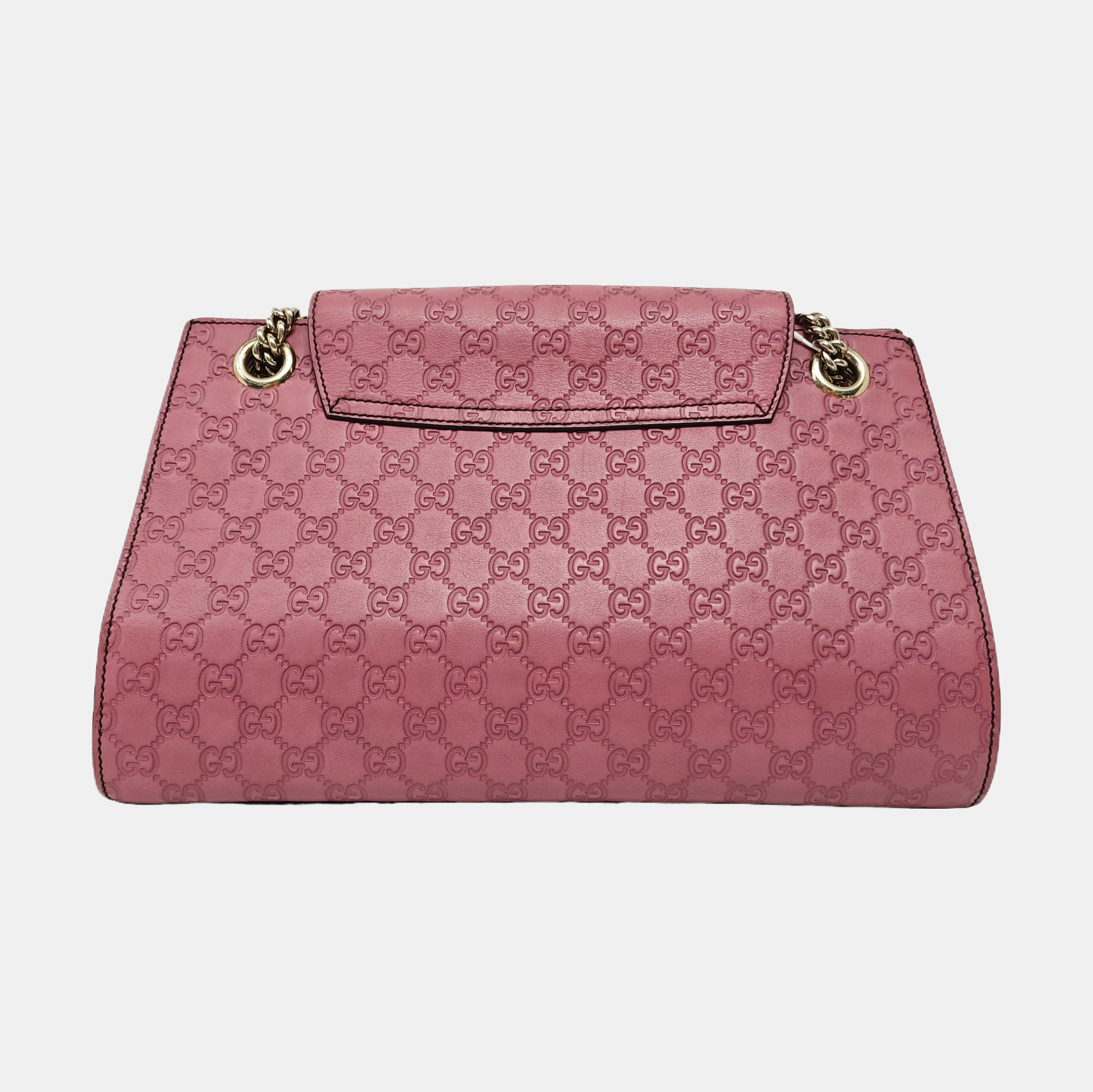 Emily Chain Monogram Calfskin Pink