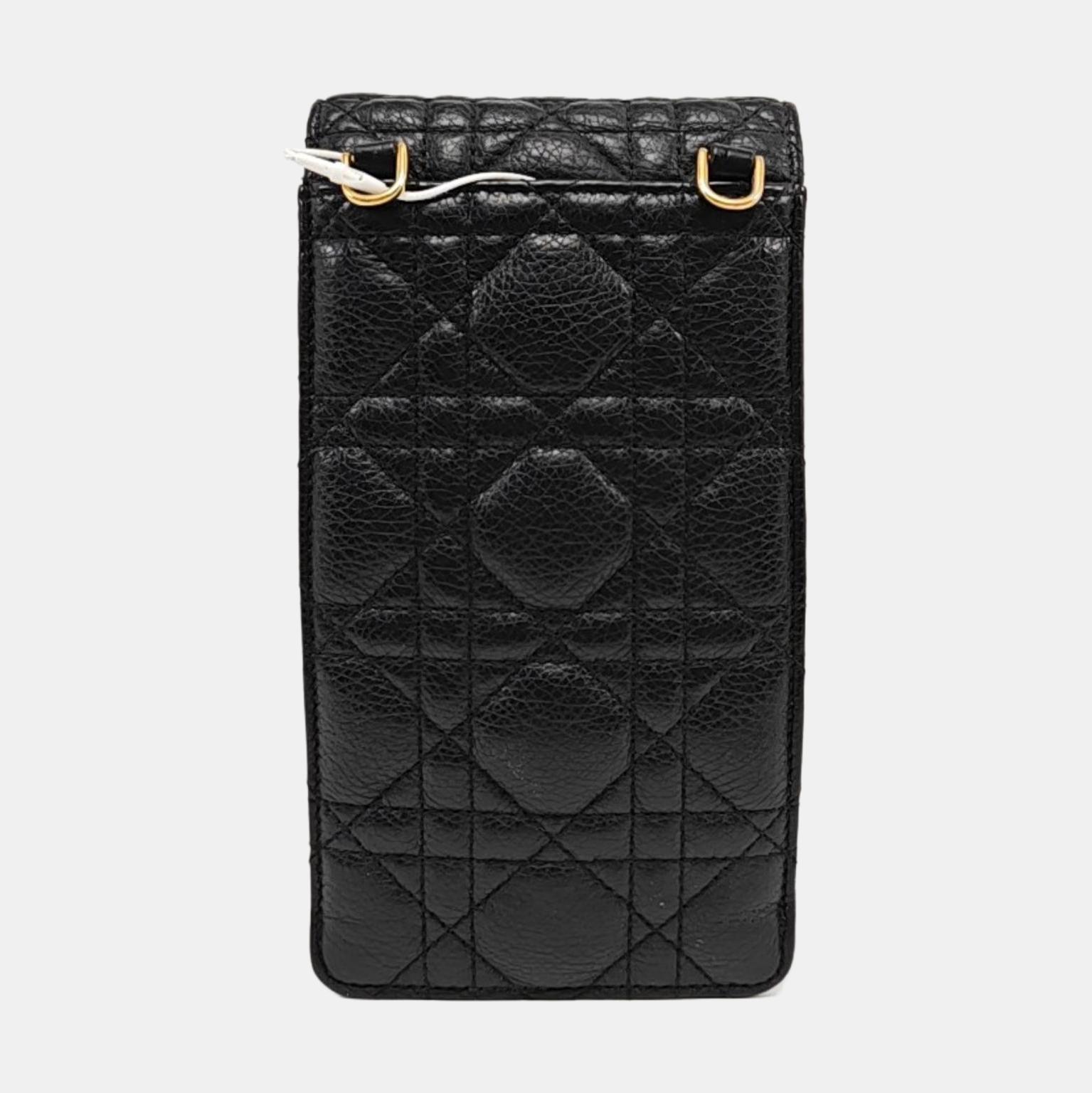 Authenticated pre-owned  Dior Caro Quilted Calfskin Black - Shoulder Bag at Looply