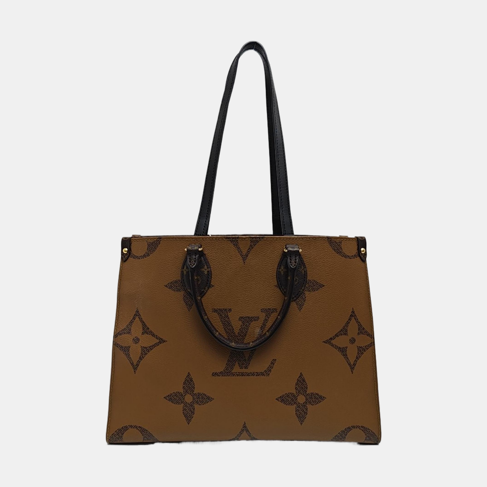ONTHEGO MM Monogram Coated Canvas Brown