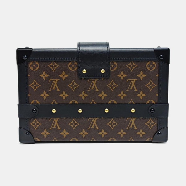 PETITE MALLE Monogram Coated Canvas Brown