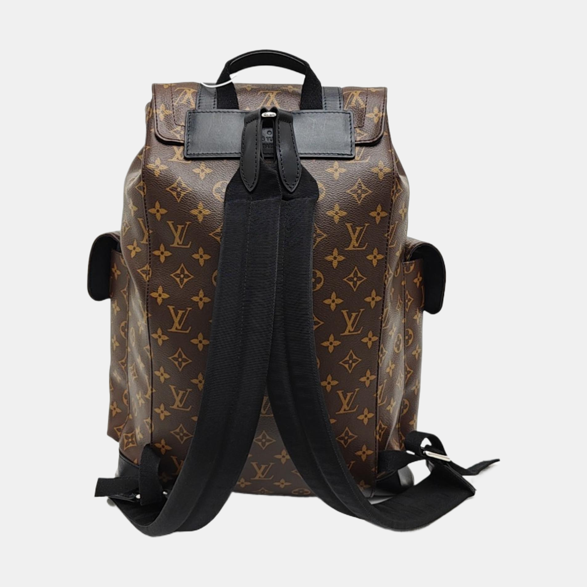 CHRISTOPHER PM Monogram Coated Canvas Brown