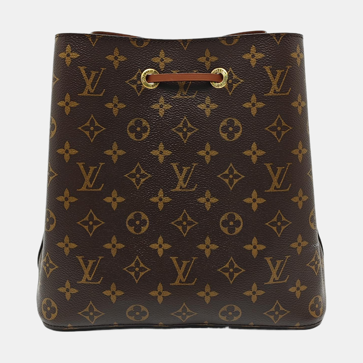 NÉONOÉ MM Monogram Coated Canvas Brown