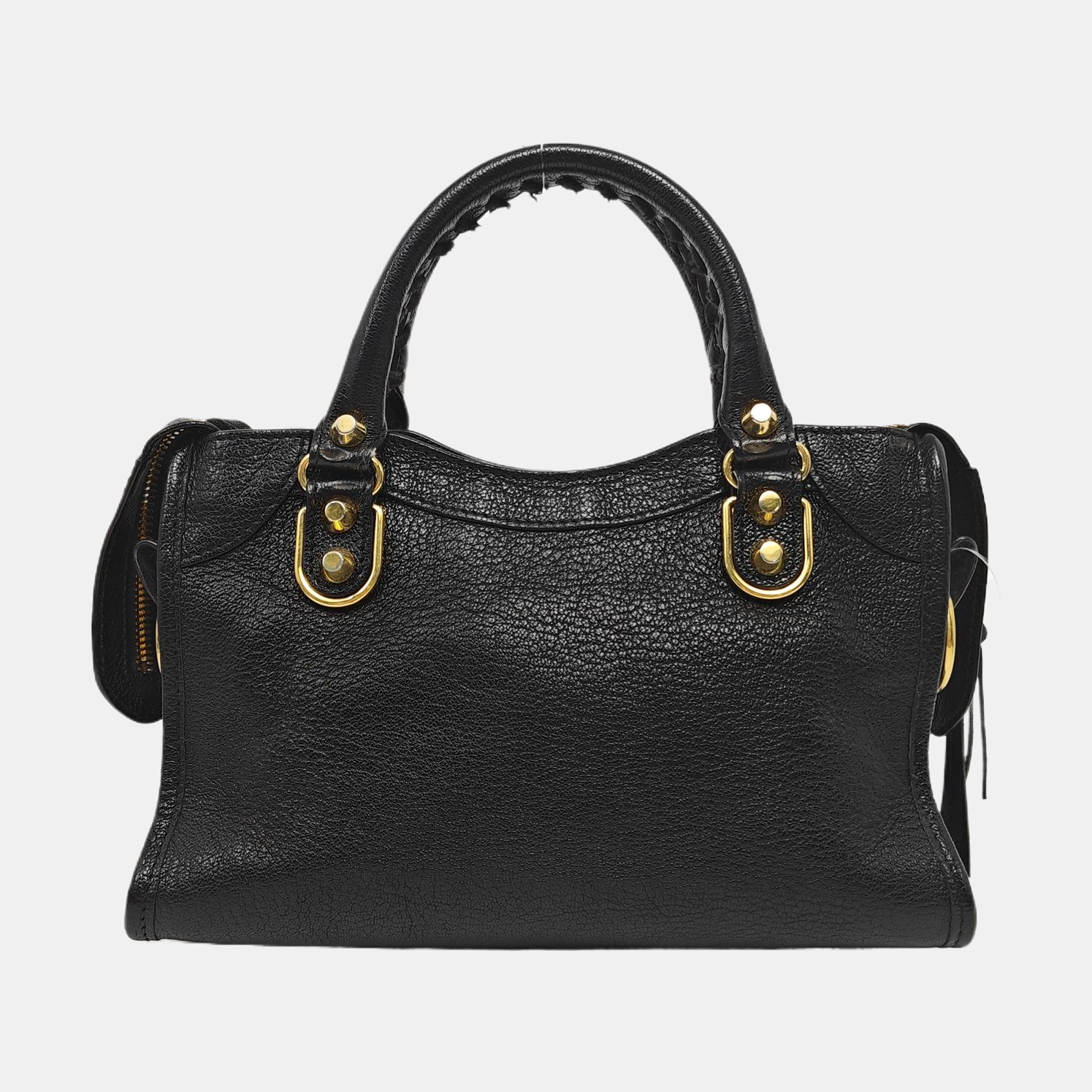 Classic Metallic Edge City Mini Lambskin Black