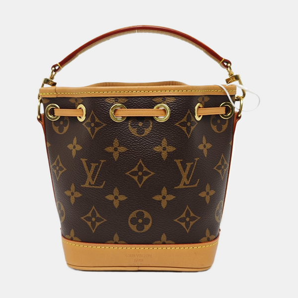 NOÉ Nano Monogram Coated Canvas Brown