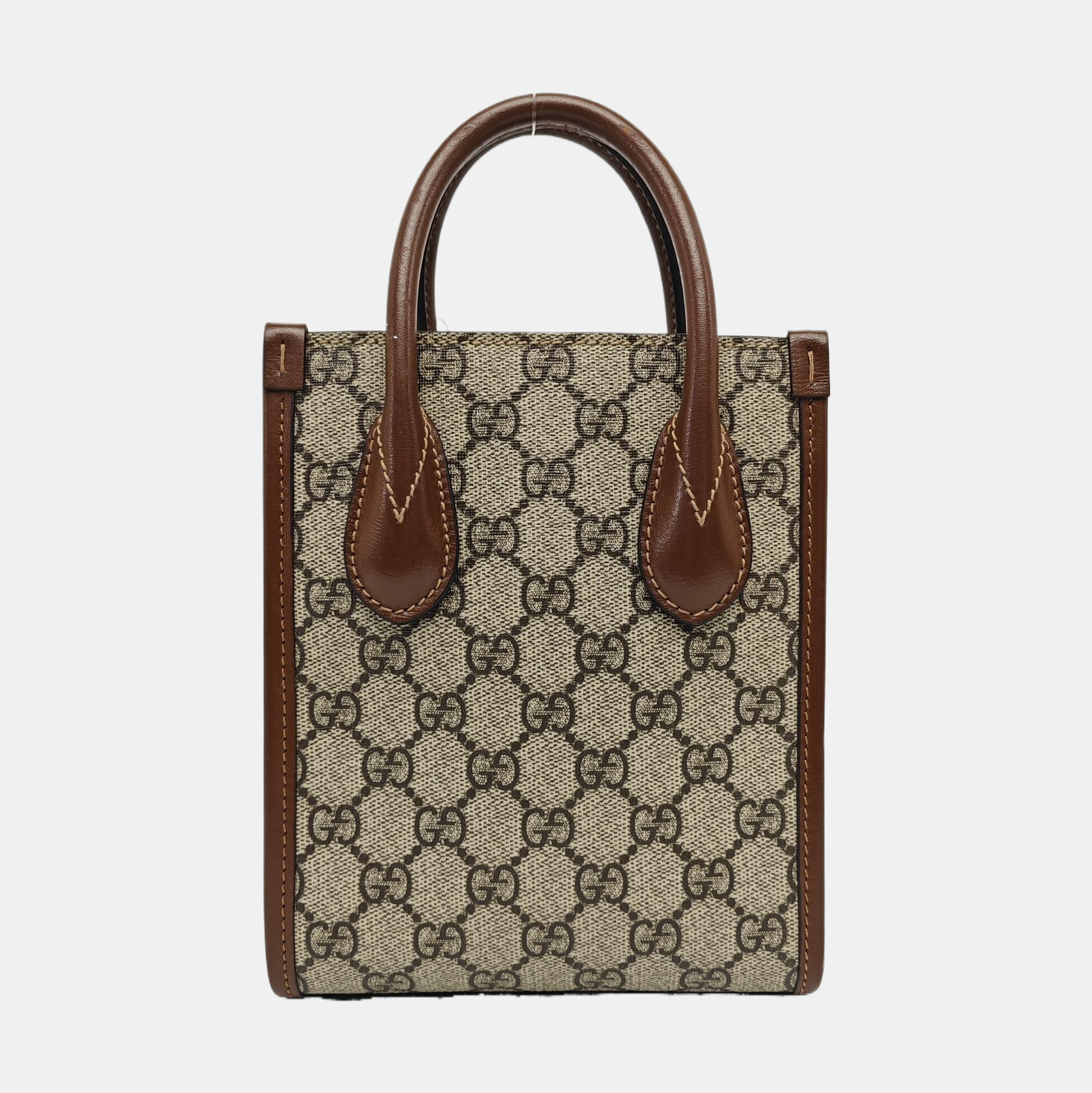 Retro Mini Monogram Coated Canvas Beige