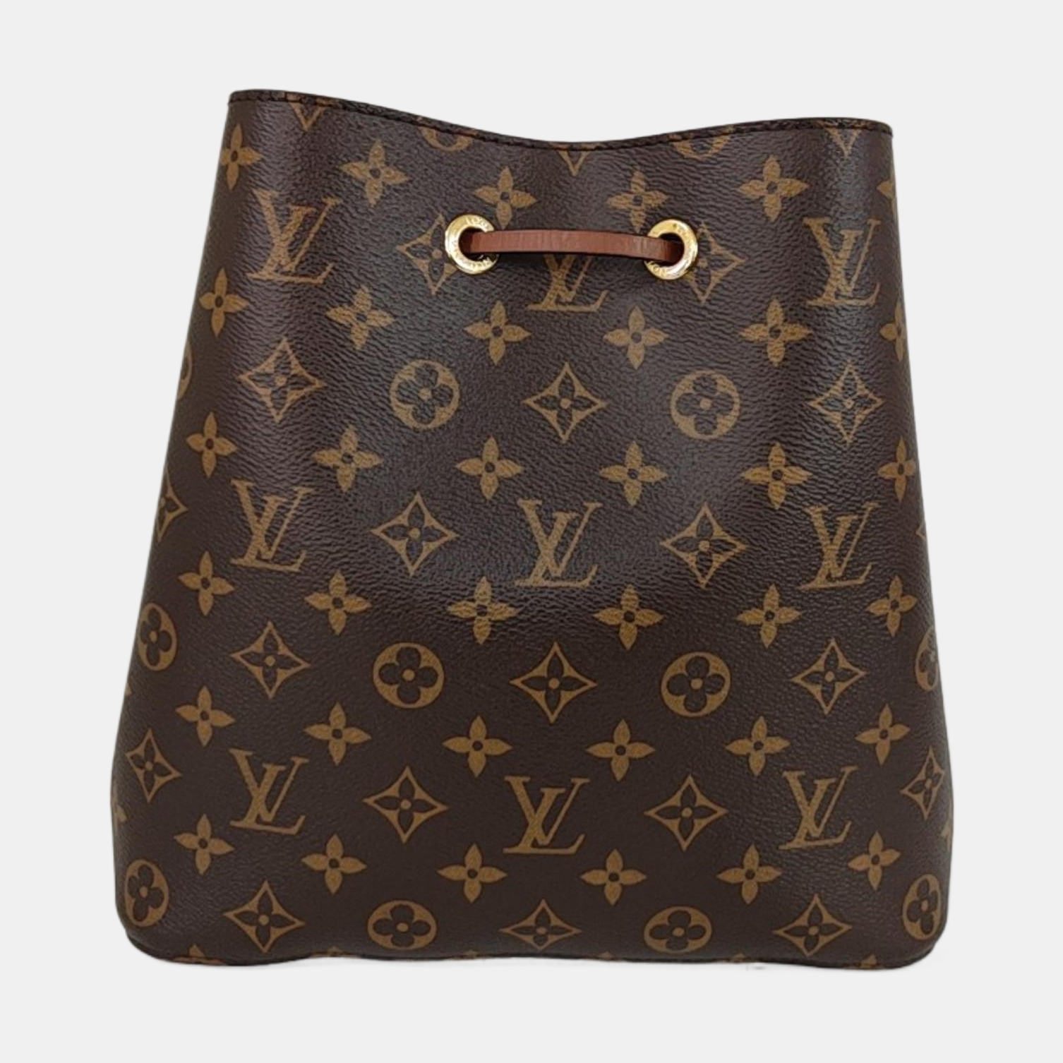 NÉONOÉ MM Monogram Coated Canvas Brown