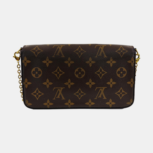 FÉLICIE Monogram Coated Canvas Brown