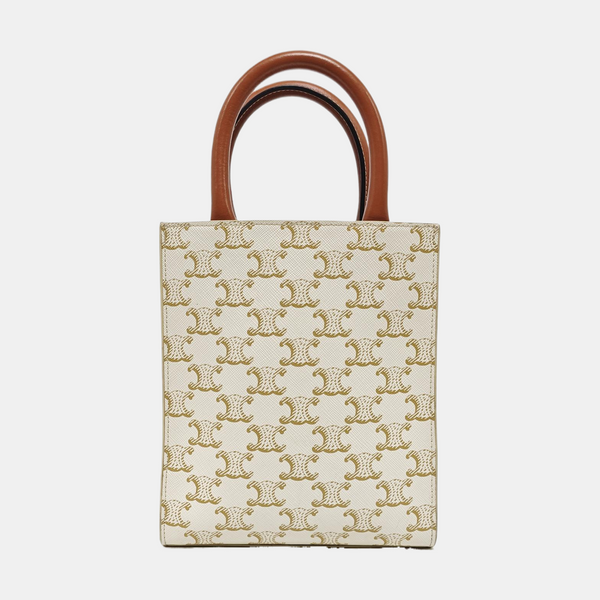 CABAS CELINE Mini Coated Canvas White