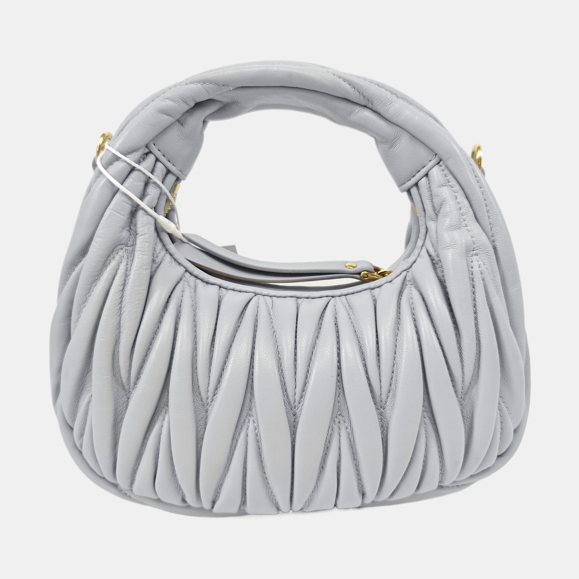 Wander Matelassé Mini Quilted Lambskin Blue