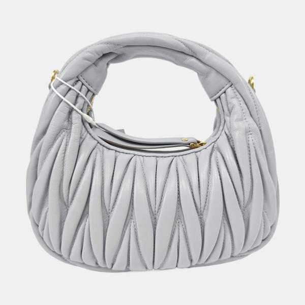 Wander Matelassé Mini Quilted Lambskin Blue