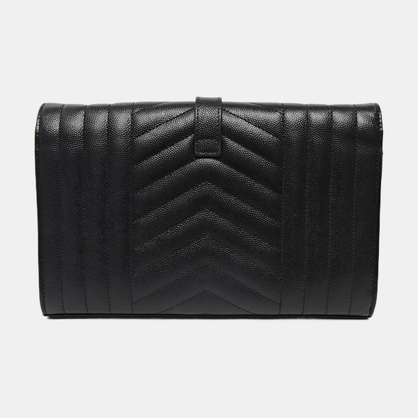 MONOGRAM Medium Chevron Calfskin Black