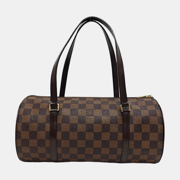 PAPILLON 30 Damier Ebene Coated Canvas Brown