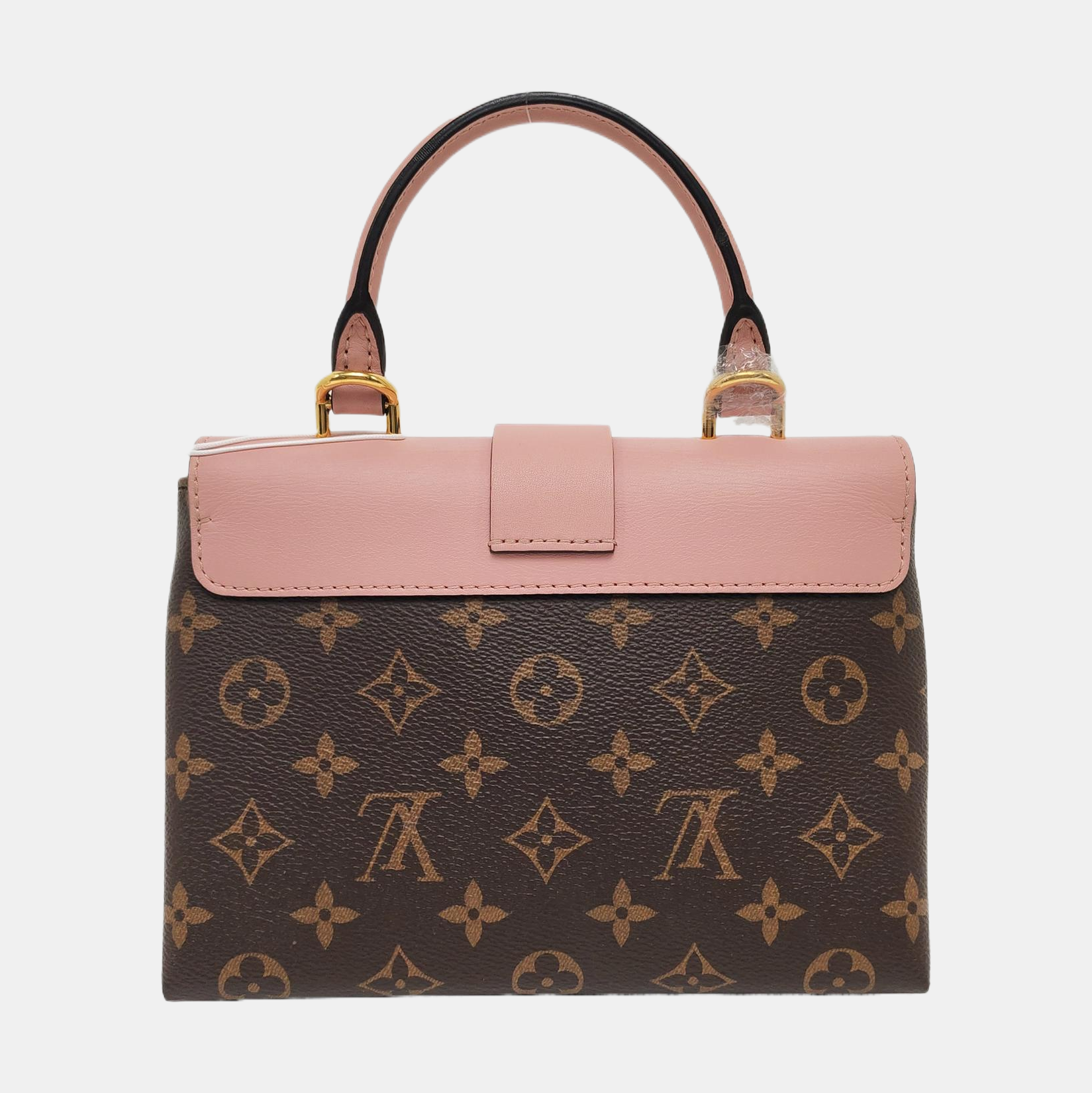 LOCKY BB Monogram Coated Canvas Pink