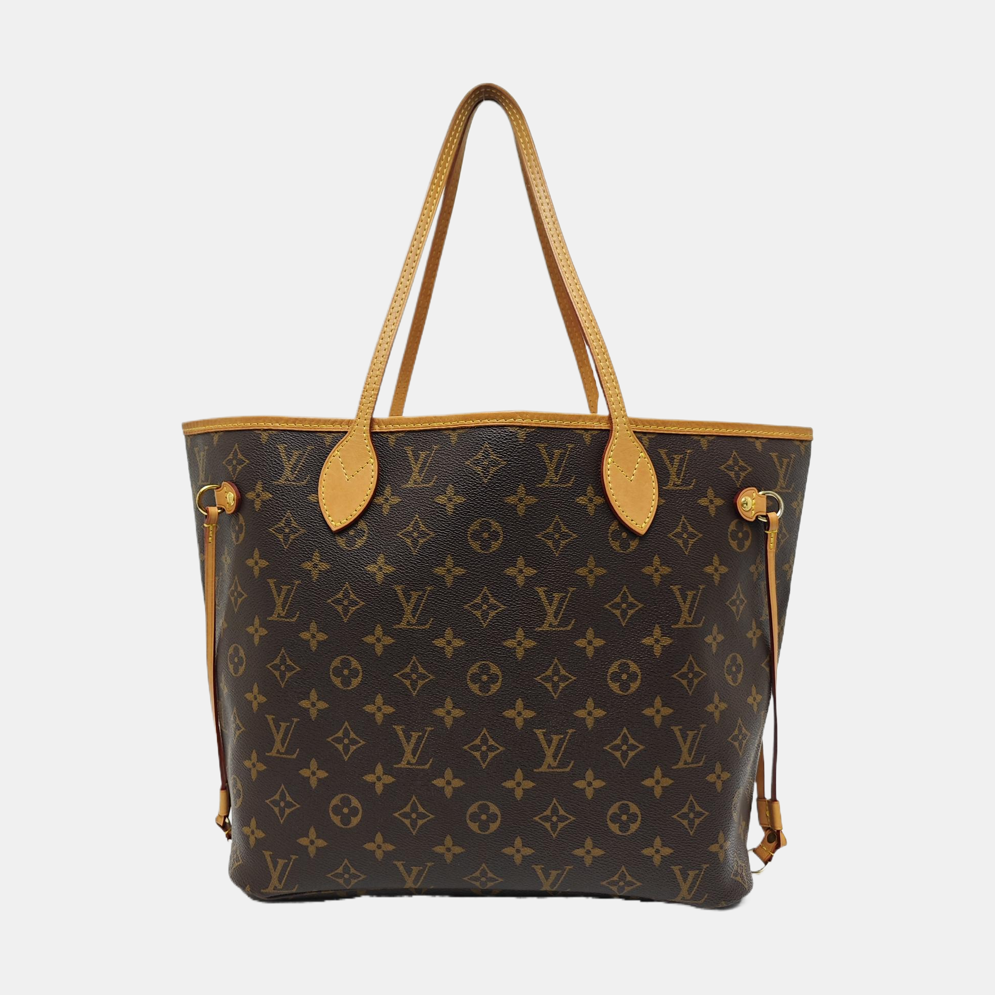 NEVERFULL MM Monogram Coated Canvas Brown