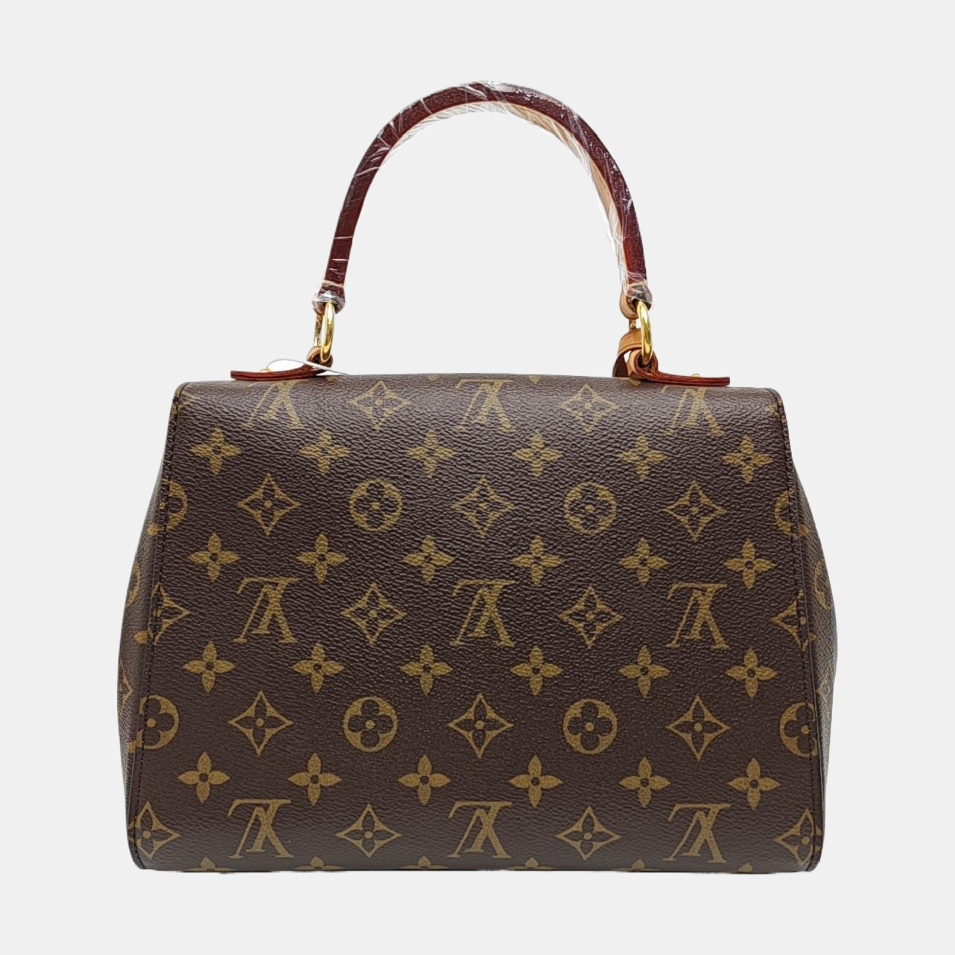 CLUNY Monogram Coated Canvas Brown