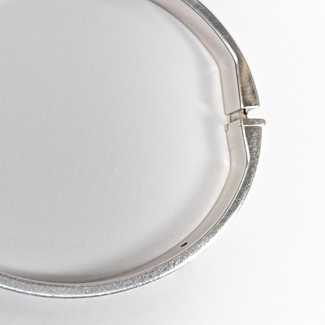 Tiffany &amp; Co. 18k White Gold Silver Bangle