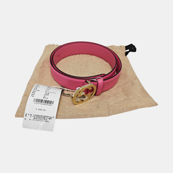 Leather Belt Red